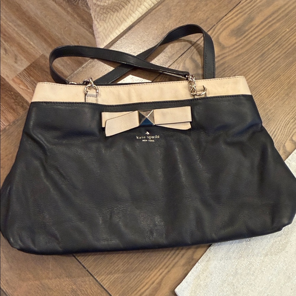kate spade ♠️ Hancock Park Maryanne Leather Bow Shopper - Picture 7 of 13